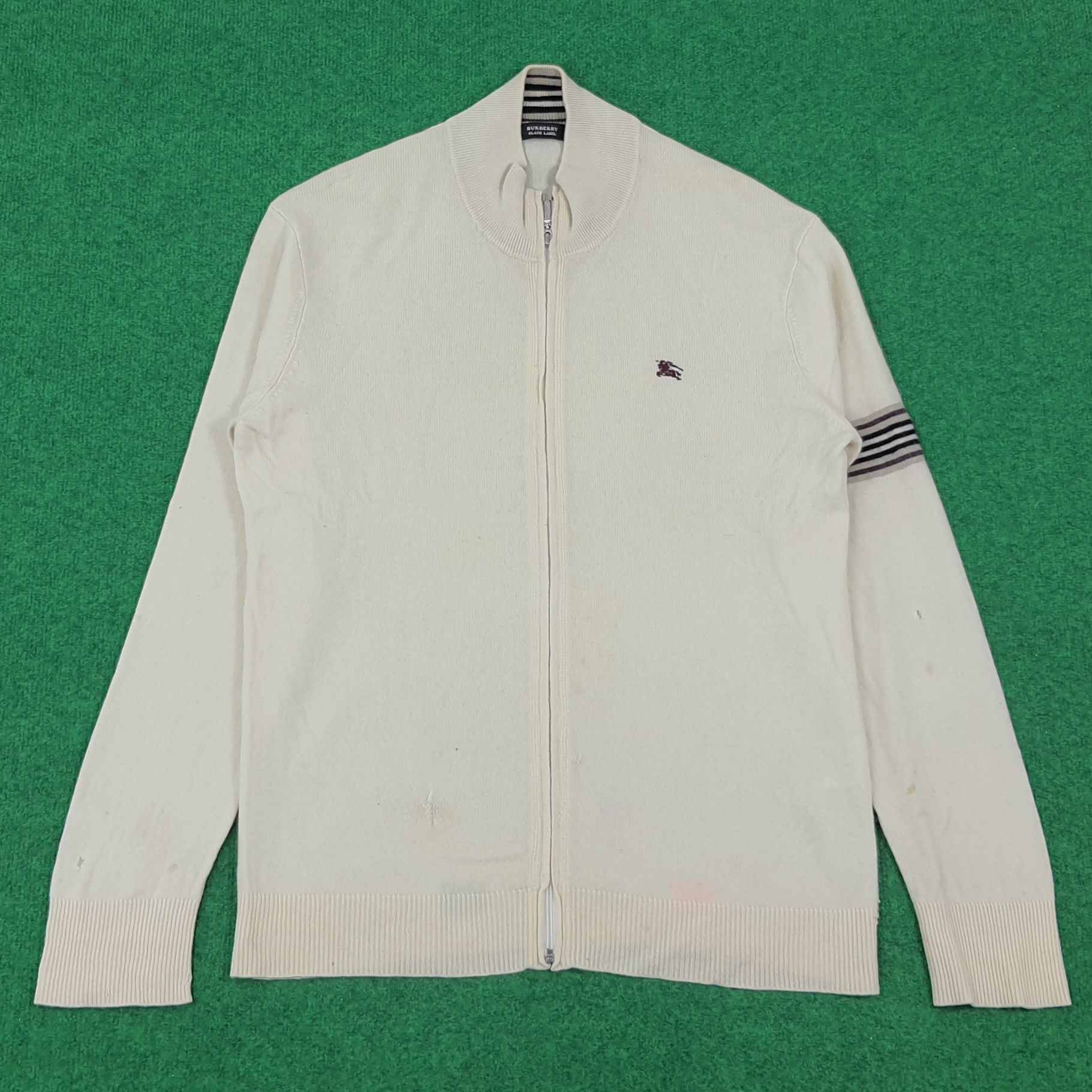 Burberry × Vintage Vintage Burberry Black Label Zipper Sweatshirt Size US S / EU 44-46 / 1 - 1 Thumbnail