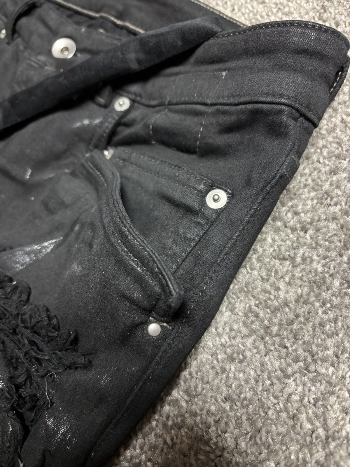 Rick Owens Rick owens waxed thrashed tyrone cut Size US 32 / EU 48 - 3 Thumbnail