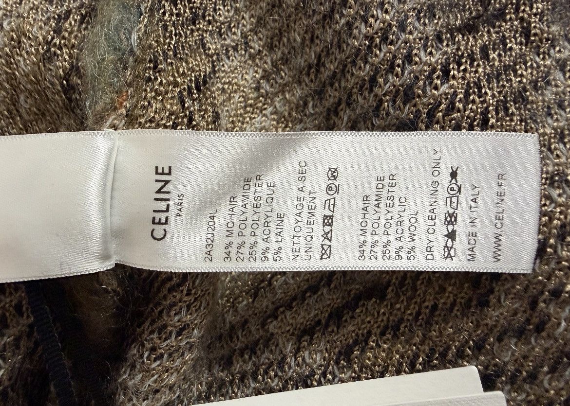 Celine FW20 Grounge Mohair Cardigan Size US M / EU 48-50 / 2 - 16 Thumbnail