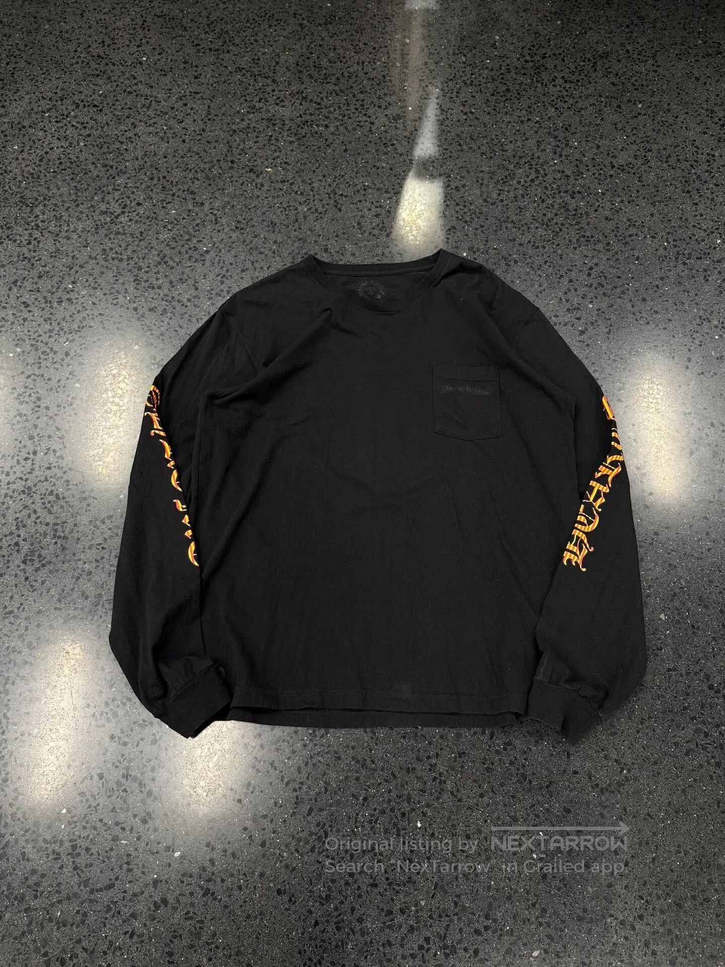 Chrome Hearts Chrome Hearts Black Long Sleeve Orange Print. Size US XXL / EU 58 / 5 - 1 Thumbnail