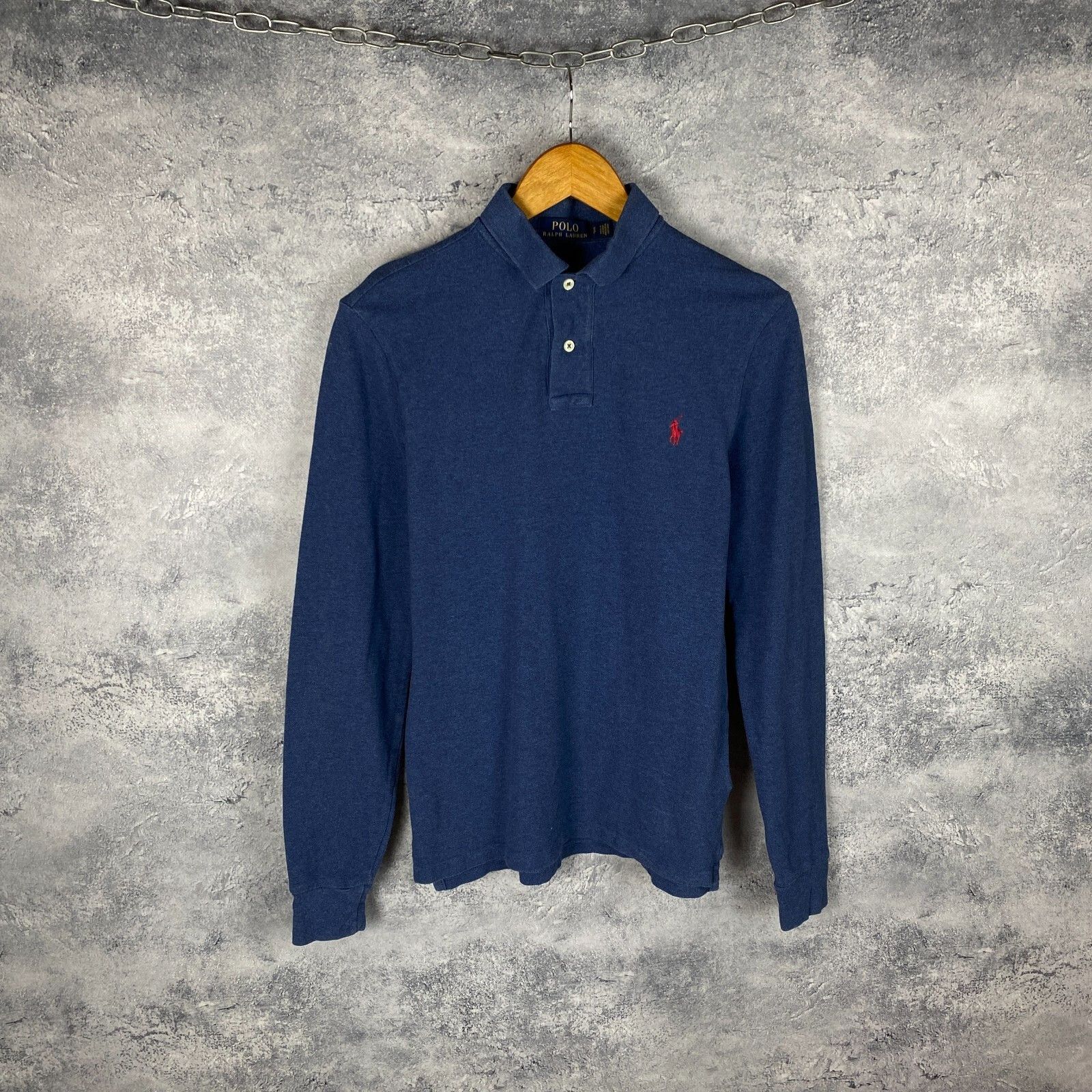 Polo Ralph Lauren Polo Ralph Lauren Polo Longsleeve Men's Size S Blue` Size US S / EU 44-46 / 1 - 1 Thumbnail