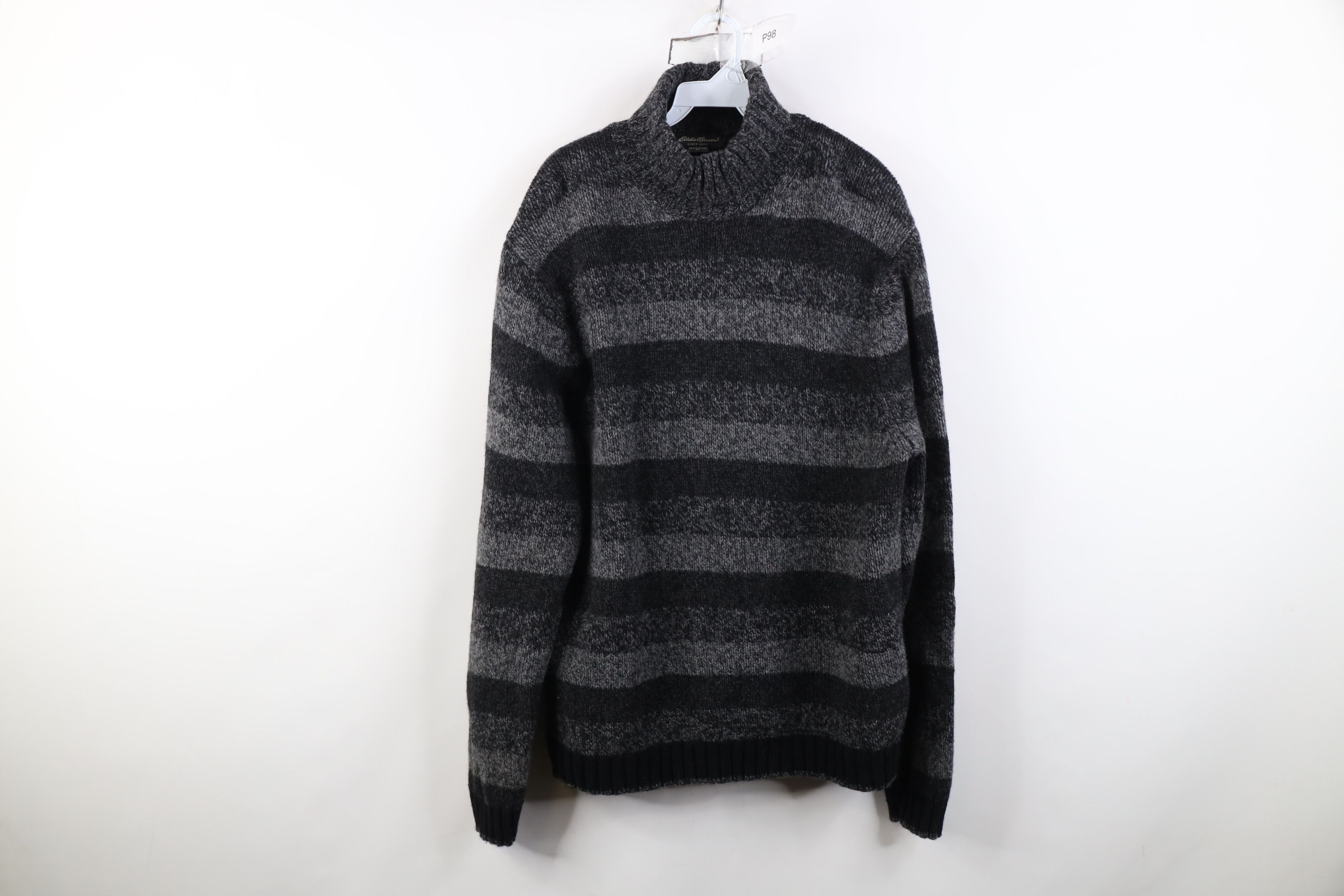 Eddie Bauer Vintage Eddie Bauer Block Lambswool Knit Turtleneck Sweater Size US XL / EU 56 / 4 - 1 Thumbnail