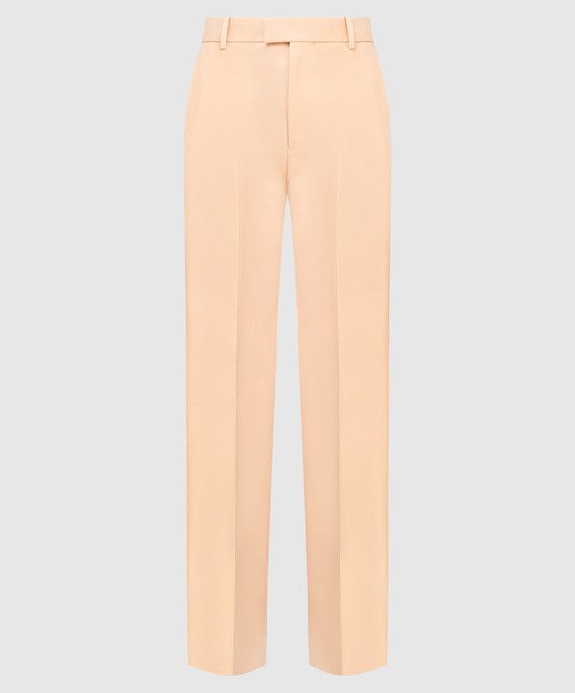 Bottega Veneta o1y0725 Casual Pant in Apricot Size 27" / US 4 / IT 40 - 1 Thumbnail