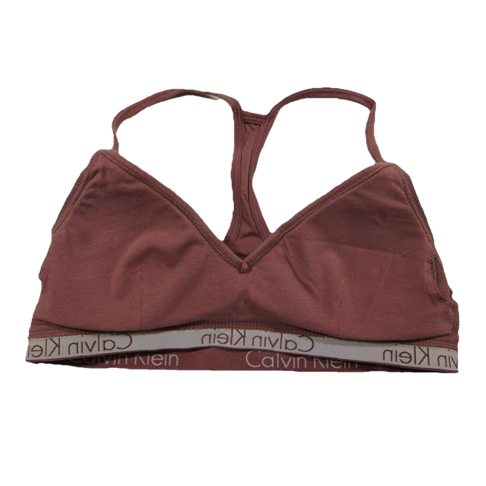 Calvin Klein Calvin Klein Pink Cotton Stretch Racer Back Padded Comfort Bra Small Womens Size ONE SIZE - 5 Thumbnail