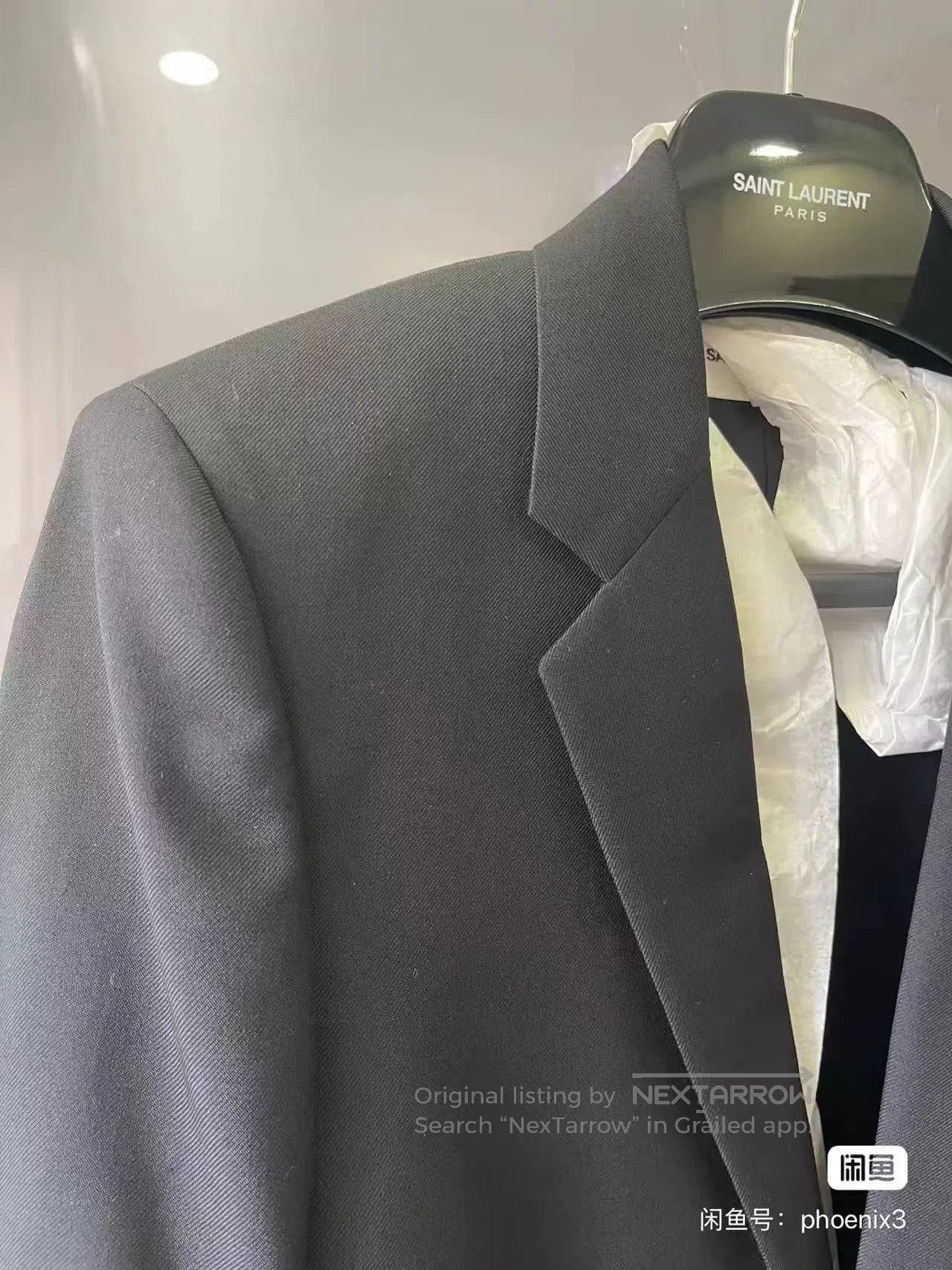 Yves Saint Laurent YSL Le Smoking Dark Gray Blazer. Size M / US 6-8 / IT 42-44 - 2 Thumbnail