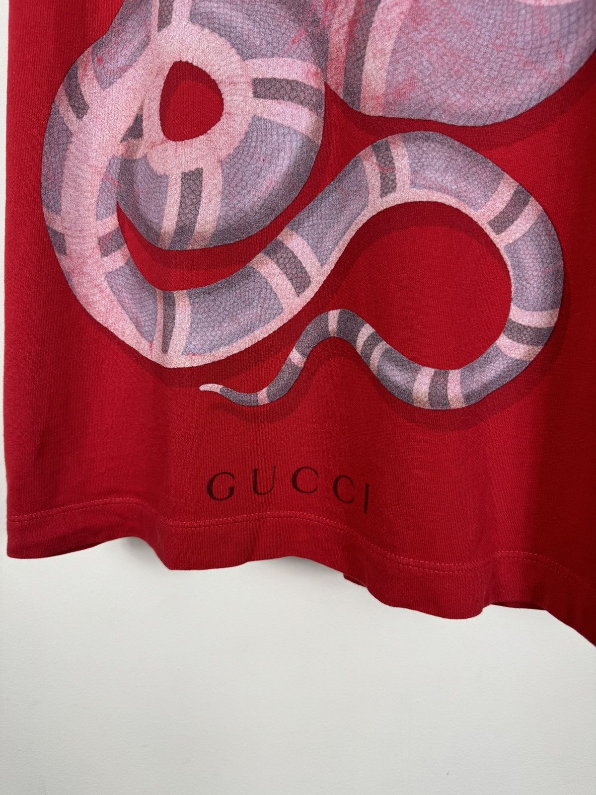 Designer GUCCI SNAKE RED TEE Size US S / EU 44-46 / 1 - 2 Thumbnail
