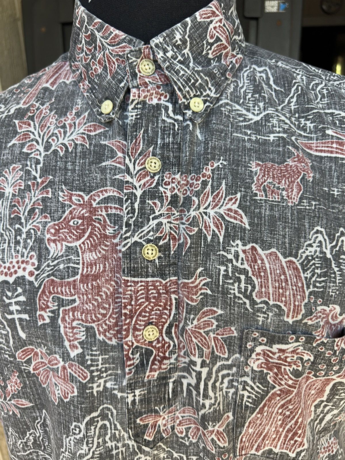 Reyn Spooner Reyn Spooner Goat Themed Animal Hawaiian Shirt Men’s M Size US M / EU 48-50 / 2 - 3 Thumbnail
