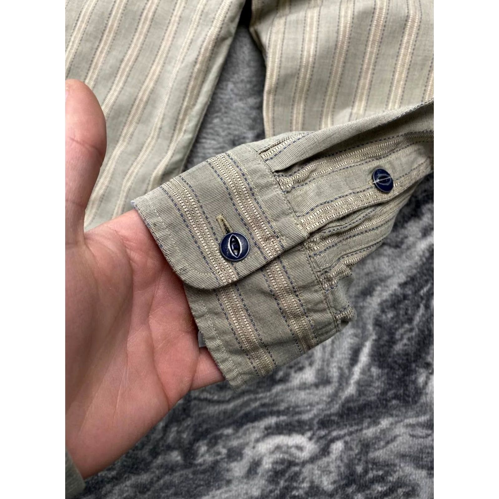 Ralph Lauren Ralph Lauren RRL Shirt Long Sleeve Men Size M Beige Button Size US M / EU 48-50 / 2 - 3 Thumbnail
