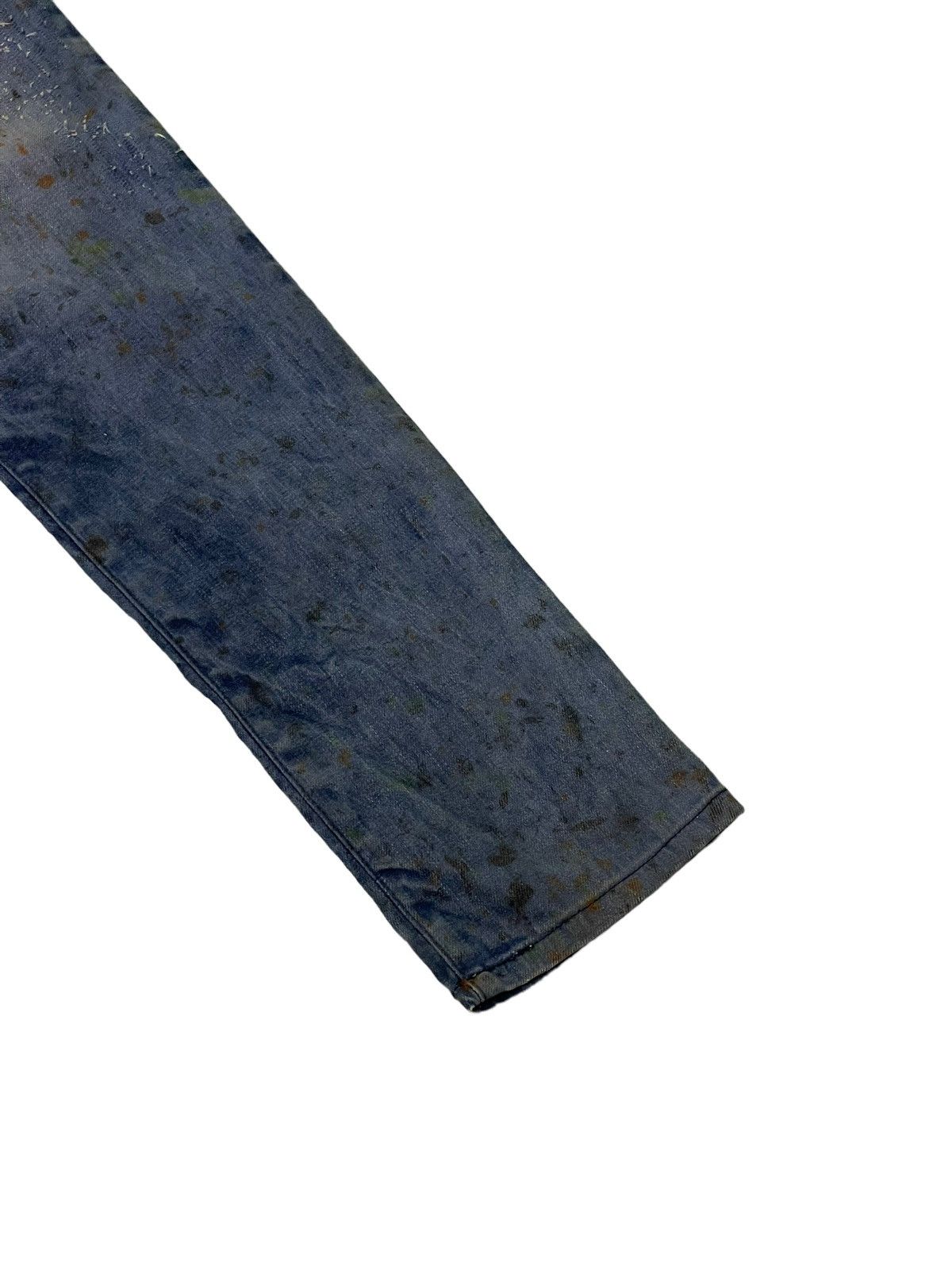 Diesel Skinny Jeans Diesel Gettleg Distress Paint Splash 6🟦2 Size US 29 - 4 Thumbnail