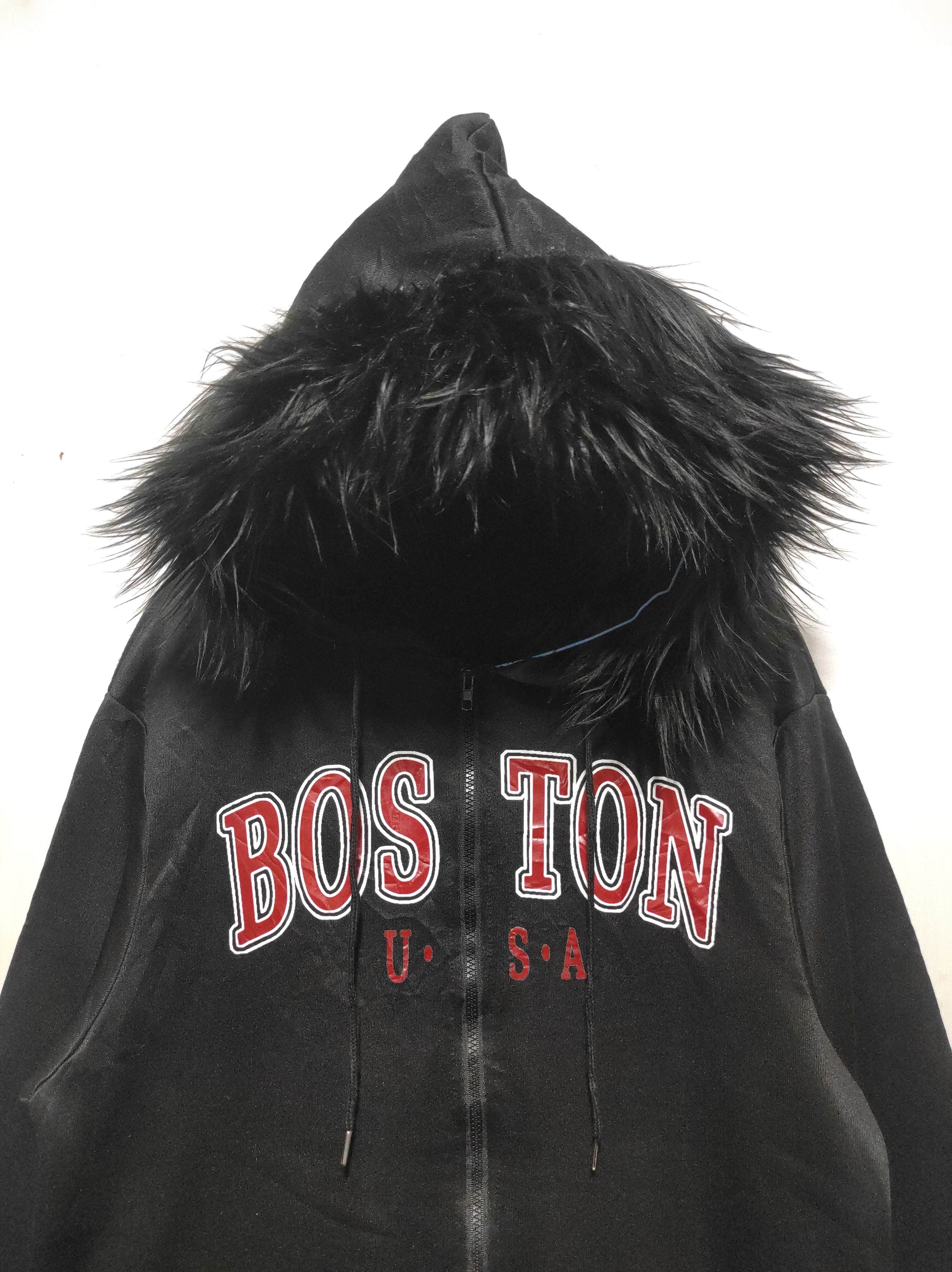 Japanese Brand Shein Boston USA print zip fur hoodie Size US L / EU 52-54 / 3 - 3 Thumbnail