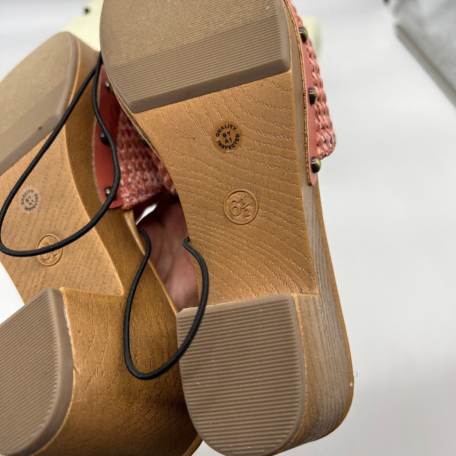 Other a.n.a Womens Robinson Heeled Sandals Terracotta Size US 6.5 / IT 36.5 - 10 Thumbnail