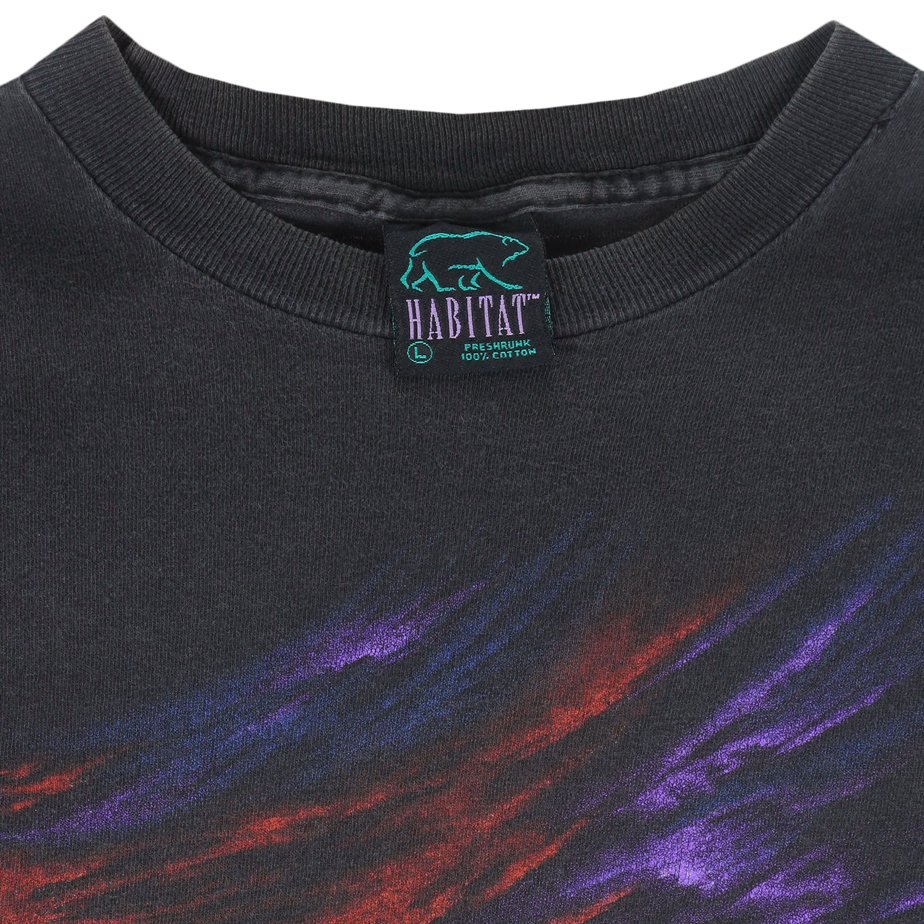 Habitat Vintage - Sunset Desert Wolves Single Stitch T-Shirt 1990s Size US L / EU 52-54 / 3 - 4 Thumbnail