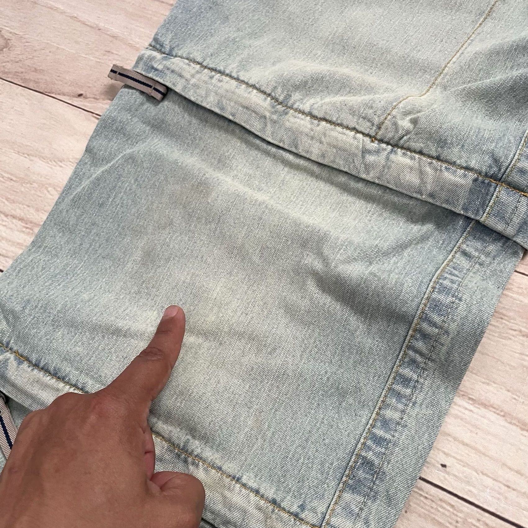JNCO VINTAGE Royal Blue Jeans Jeans 40x34 Men's 90s Y2K Wide-Leg Denim Baggy 5-Pocket 100% Cotton Blue Mens Size US 40 / EU 56 - 5 Thumbnail