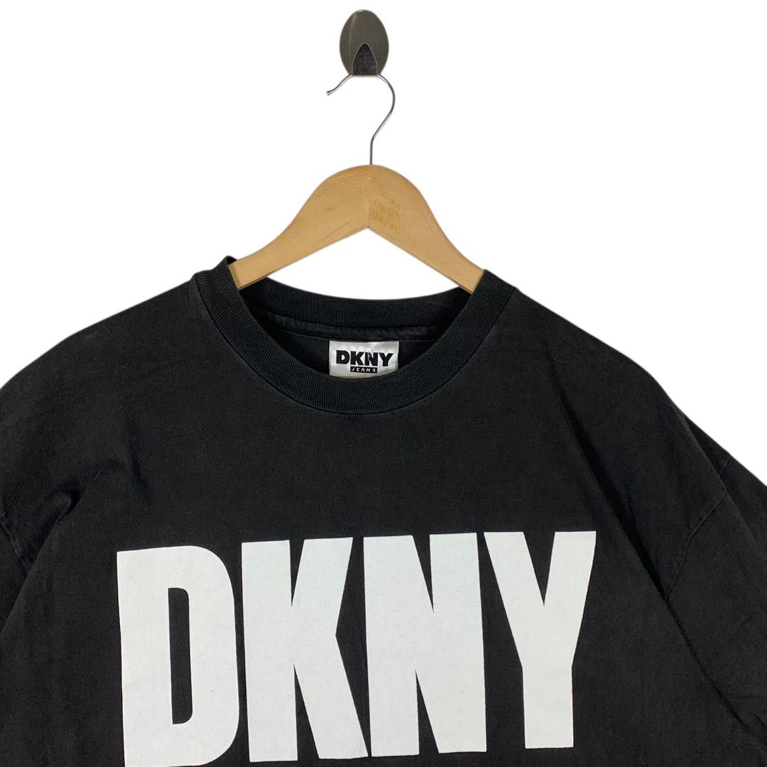 DKNY Vintage DKNY Jeans Big Logo Tee Size US L / EU 52-54 / 3 - 2 Thumbnail