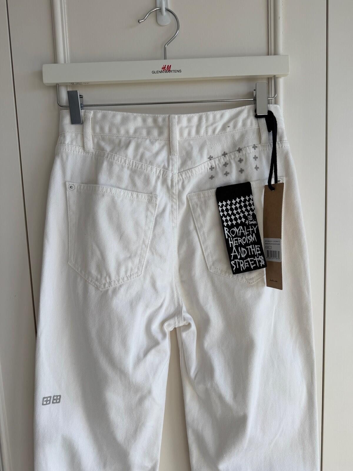 Ksubi new ksubi womens denim jeans brooklyn blanc sliced white 25 Size 25" / US 0 / IT 36 - 7 Thumbnail
