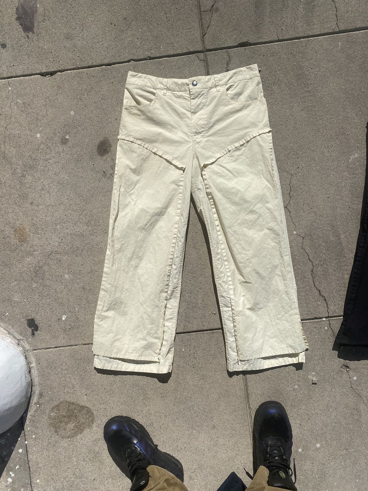 Eckhaus Latta Panel pants off white Size US 30 / EU 46 - 2 Thumbnail