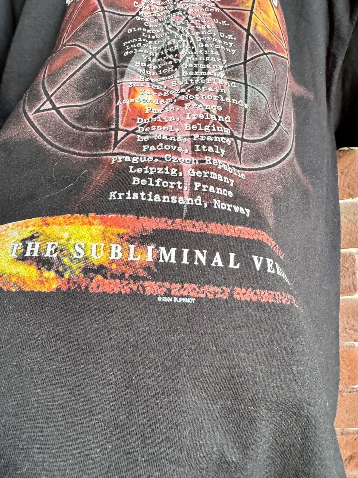 Band Tees Vintage 2004 Slipknot The Subliminal Verses Metal Band Tee Size US M / EU 48-50 / 2 - 4 Thumbnail