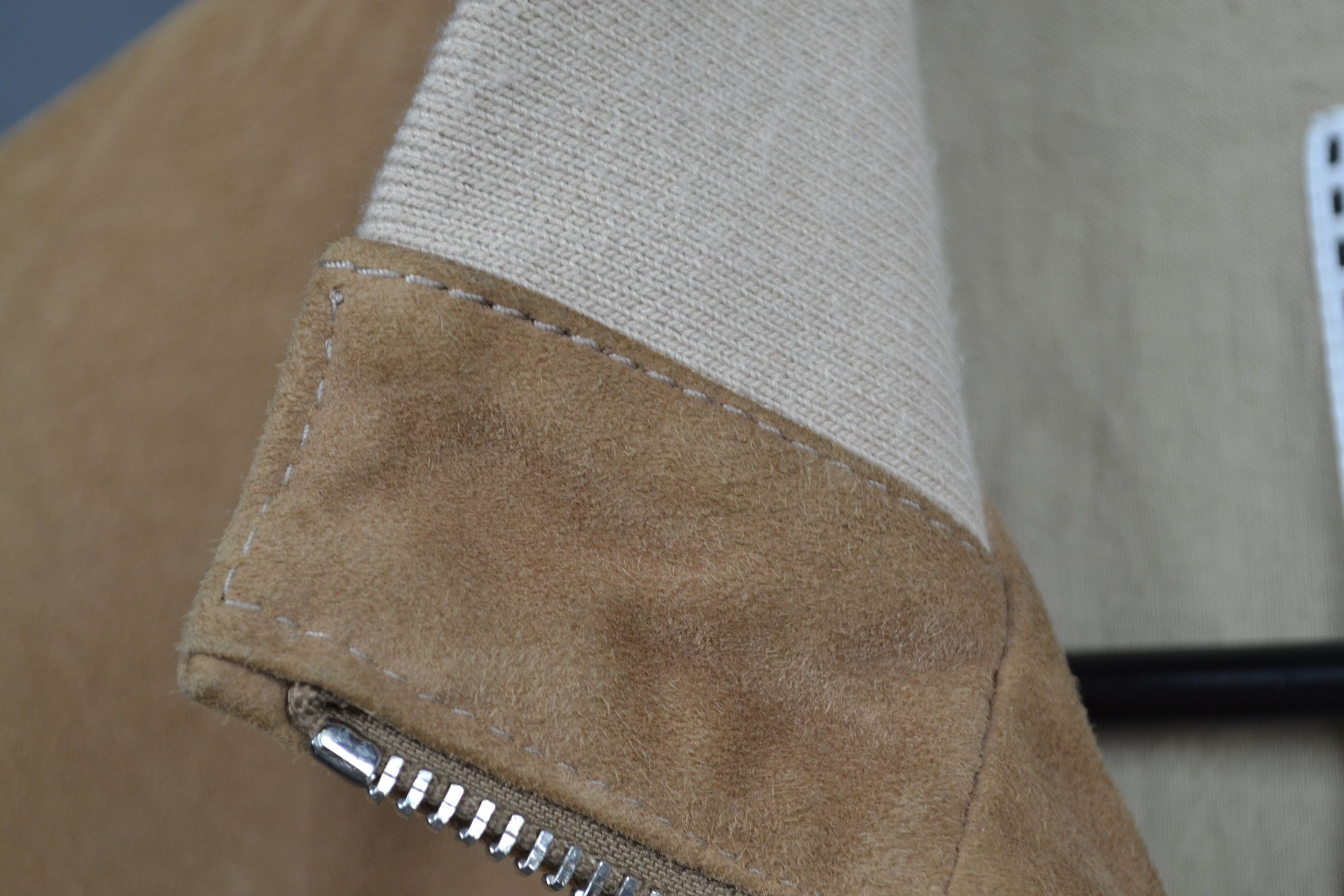 Paciotti Cesare Paciotti 4US Suede Leather Bomber Jacket 50 M Sabbia Size US M / EU 48-50 / 2 - 18 Thumbnail