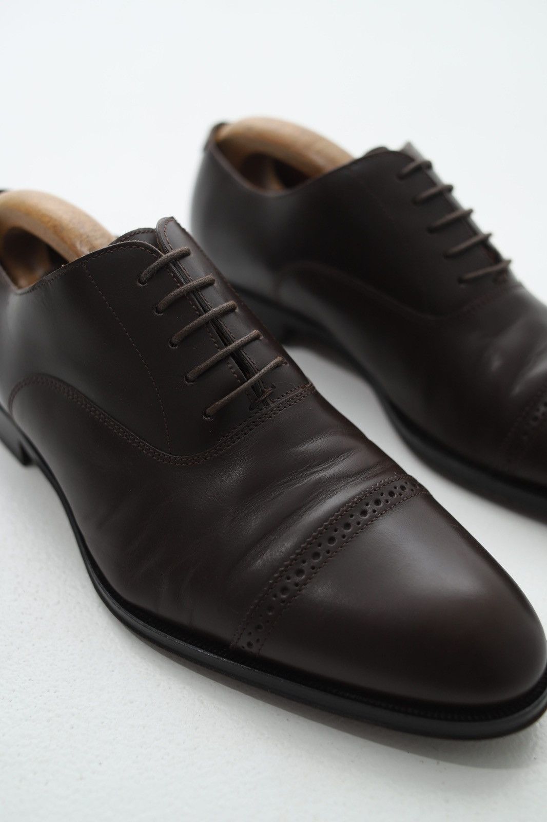 Suitsupply SUITSUPPLY Oxfords Leather Shoes Lace Up Brown Men’s Size US 10 / EU 43 - 3 Thumbnail
