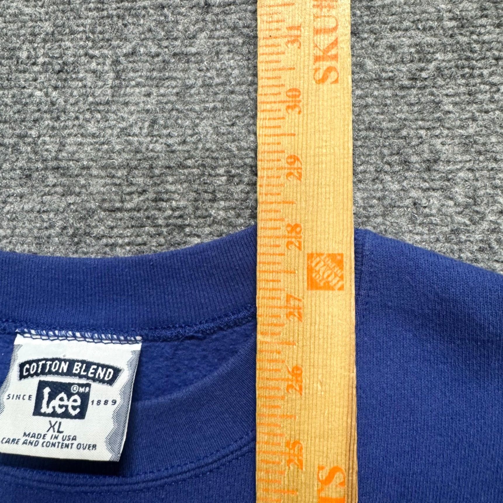 Vintage VINTAGE Lee Pullover Sweatshirt USA Florida Blue XL 90s Heavyweight Mend Sports Size US XL / EU 56 / 4 - 6 Thumbnail