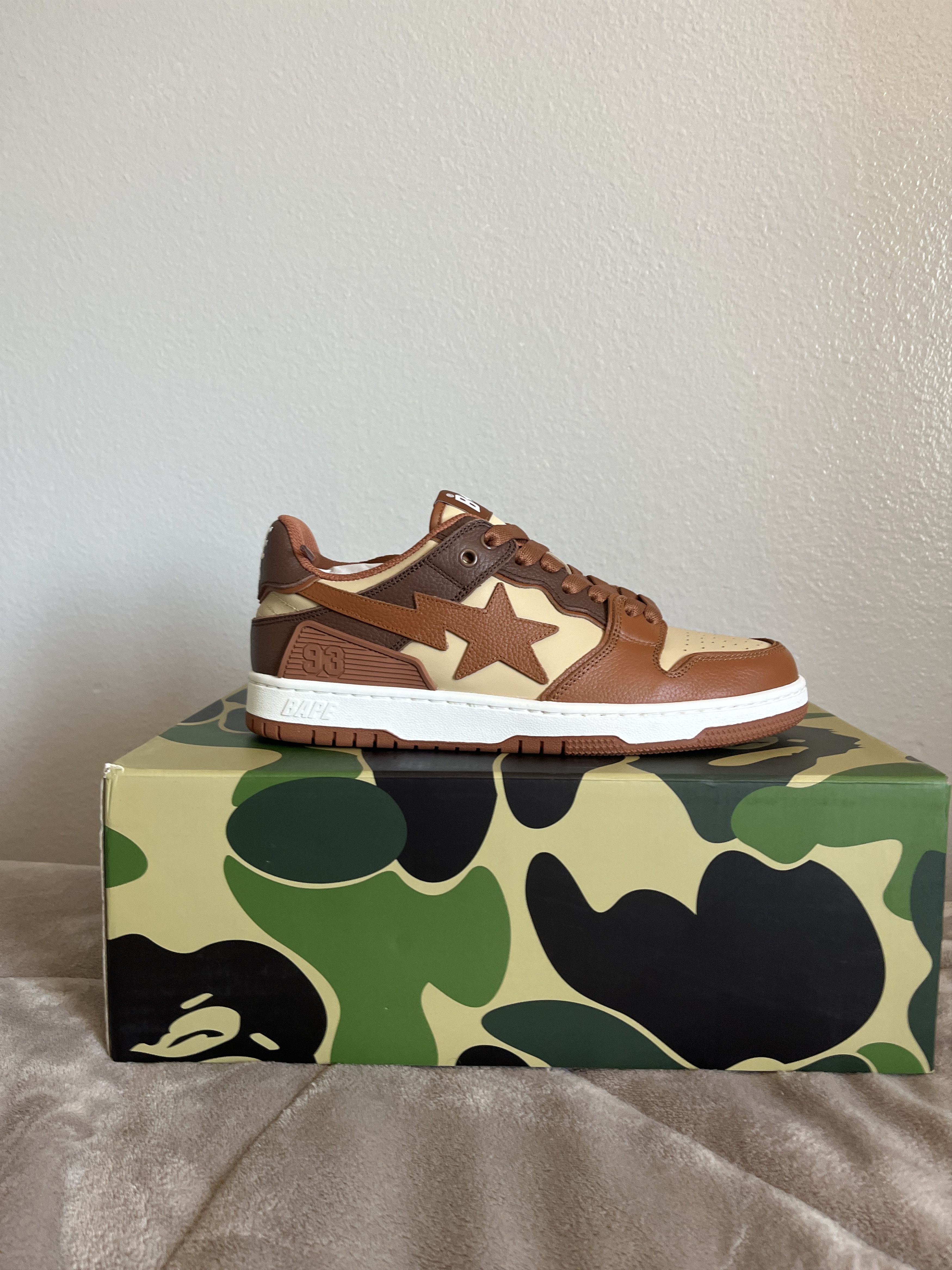 Bape BAPE Sk8 Ska #5 Sneakers Color Brown Size US 8 / EU 41 - 1 Thumbnail