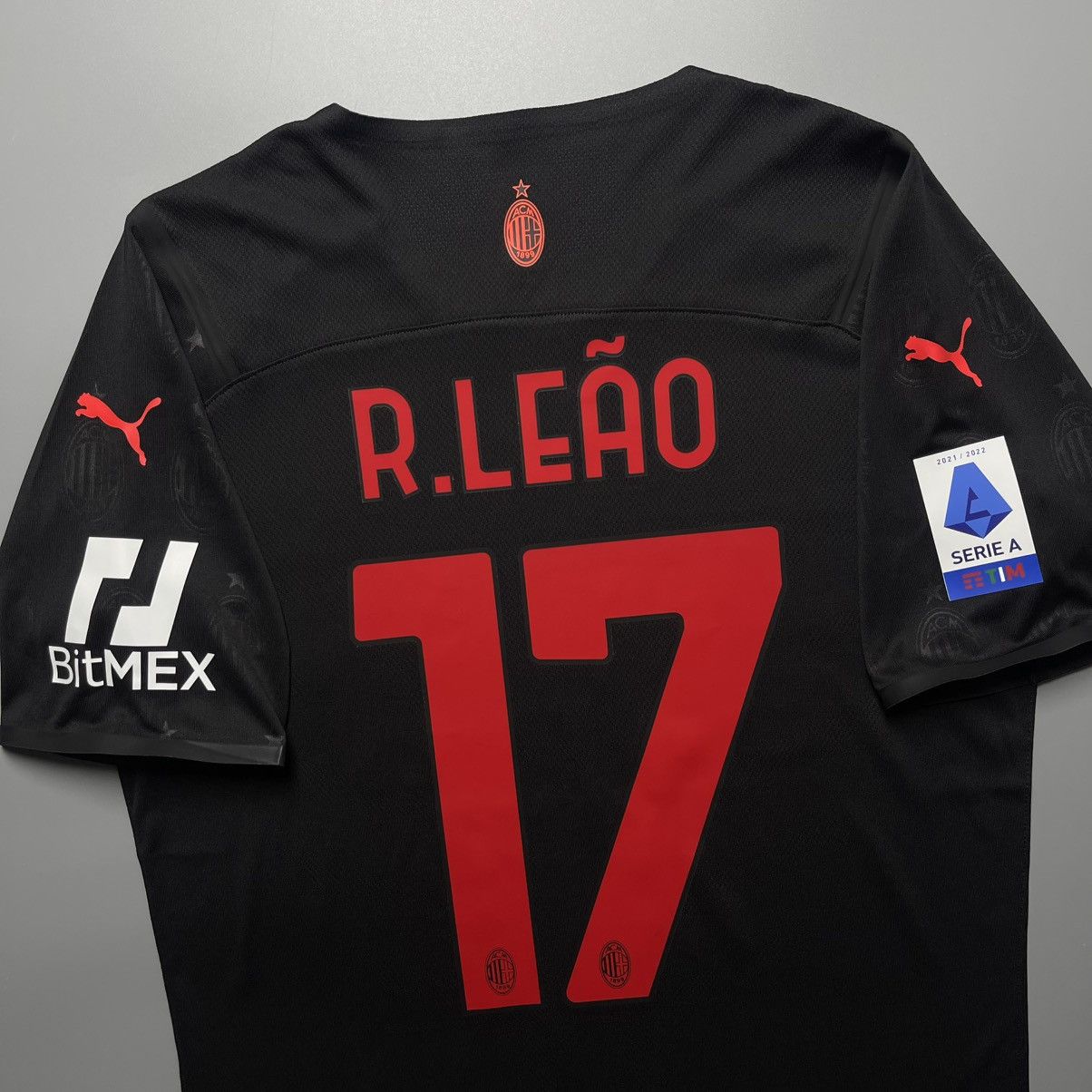 Puma AC MILAN PUMA 2021/2022 SOCCER THIRD JERSEY #17 RAFAEL LEAO Size US L / EU 52-54 / 3 - 10 Thumbnail