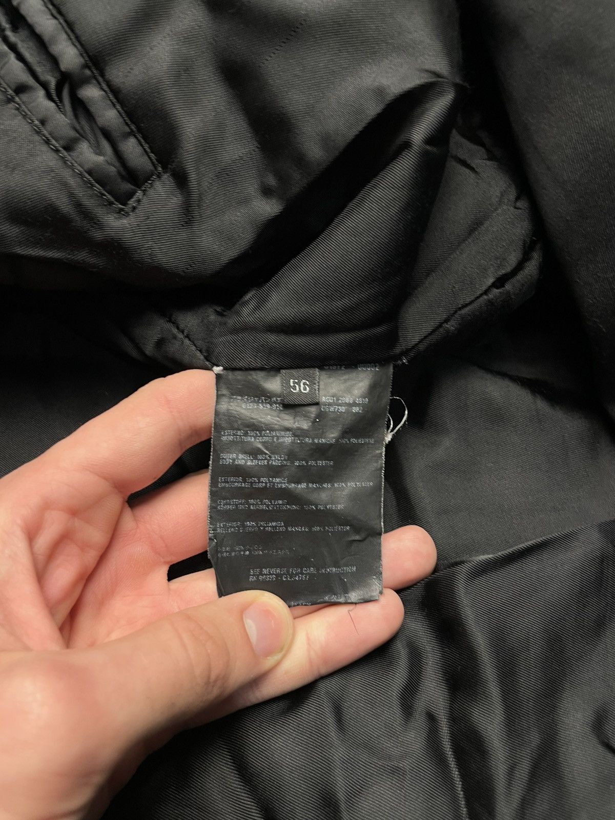 Prada Prada Milano Nylon Military Black Field Jacket Size US XL / EU 56 / 4 - 18 Thumbnail