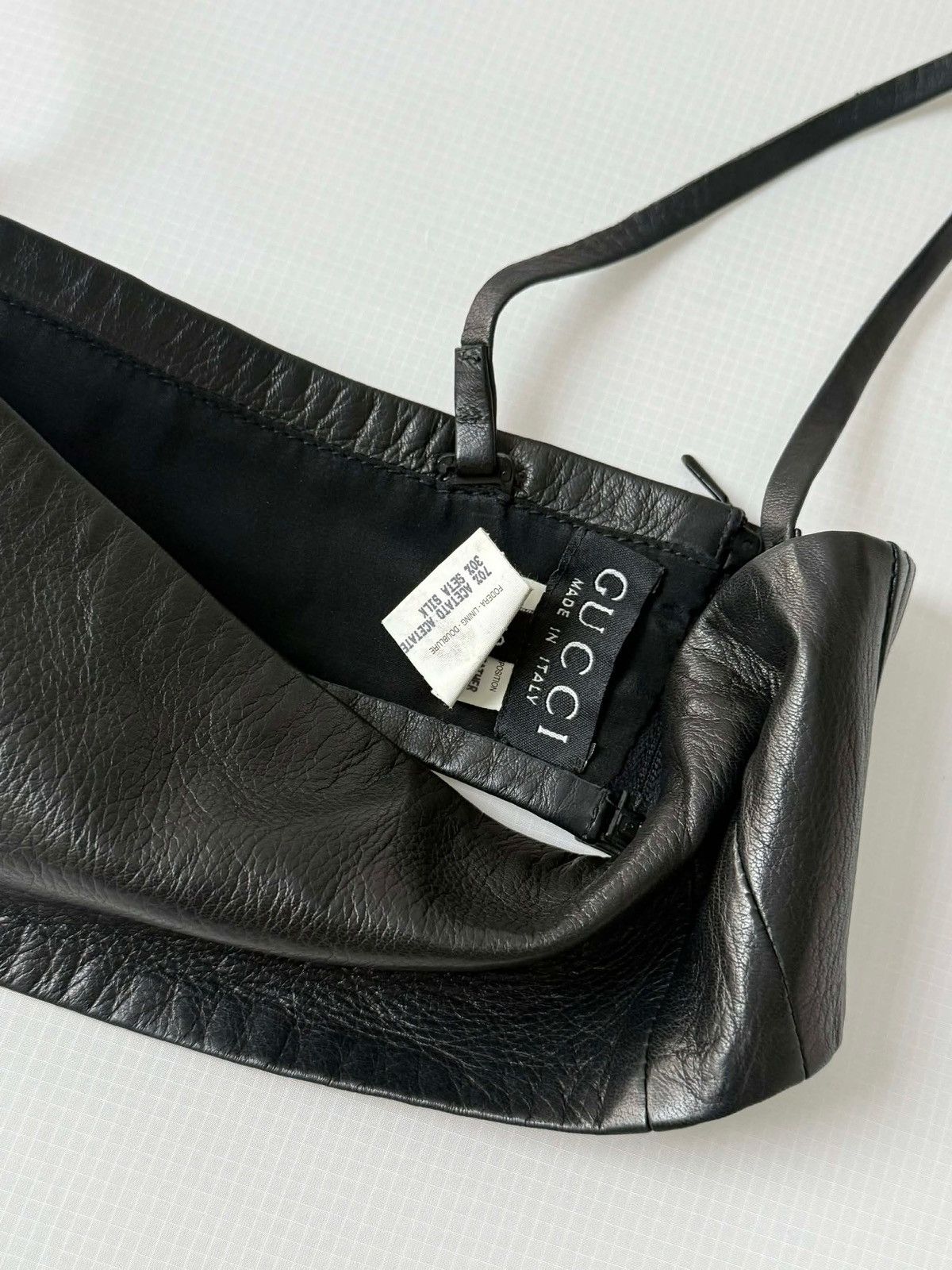 Gucci 1997-1998 Gucci by Tom Ford Black Leather Tube & Pants Set Size S / US 4 / IT 40 - 15 Thumbnail