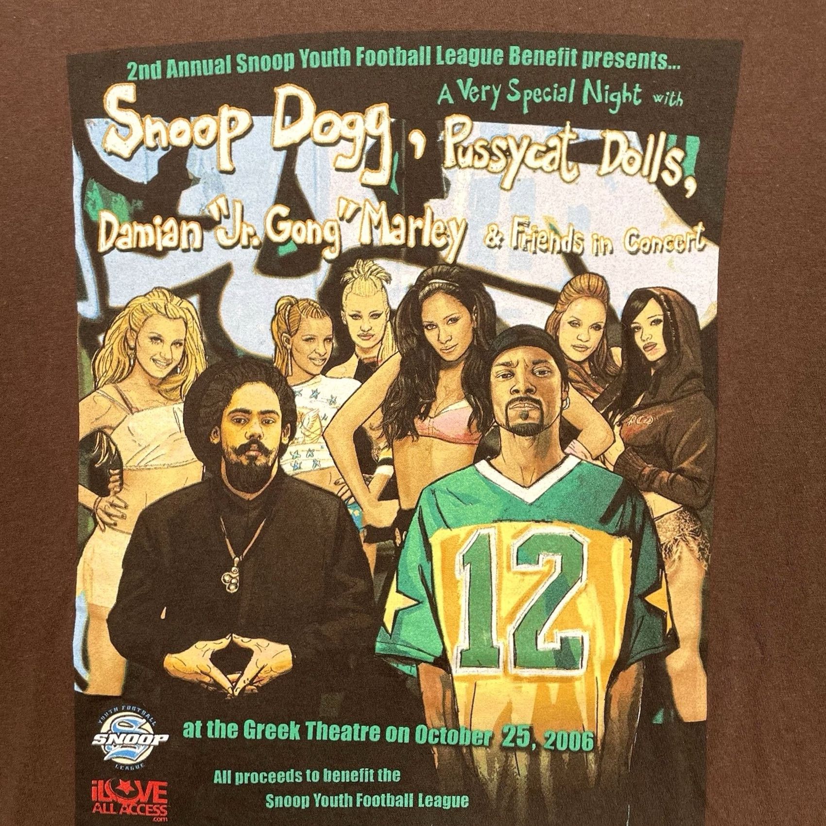 Vintage Snoop Dogg Shirt Men L Pussycat Dolls 2006 The Greek Brown T-Shirt Mens Size US L / EU 52-54 / 3 - 2 Thumbnail