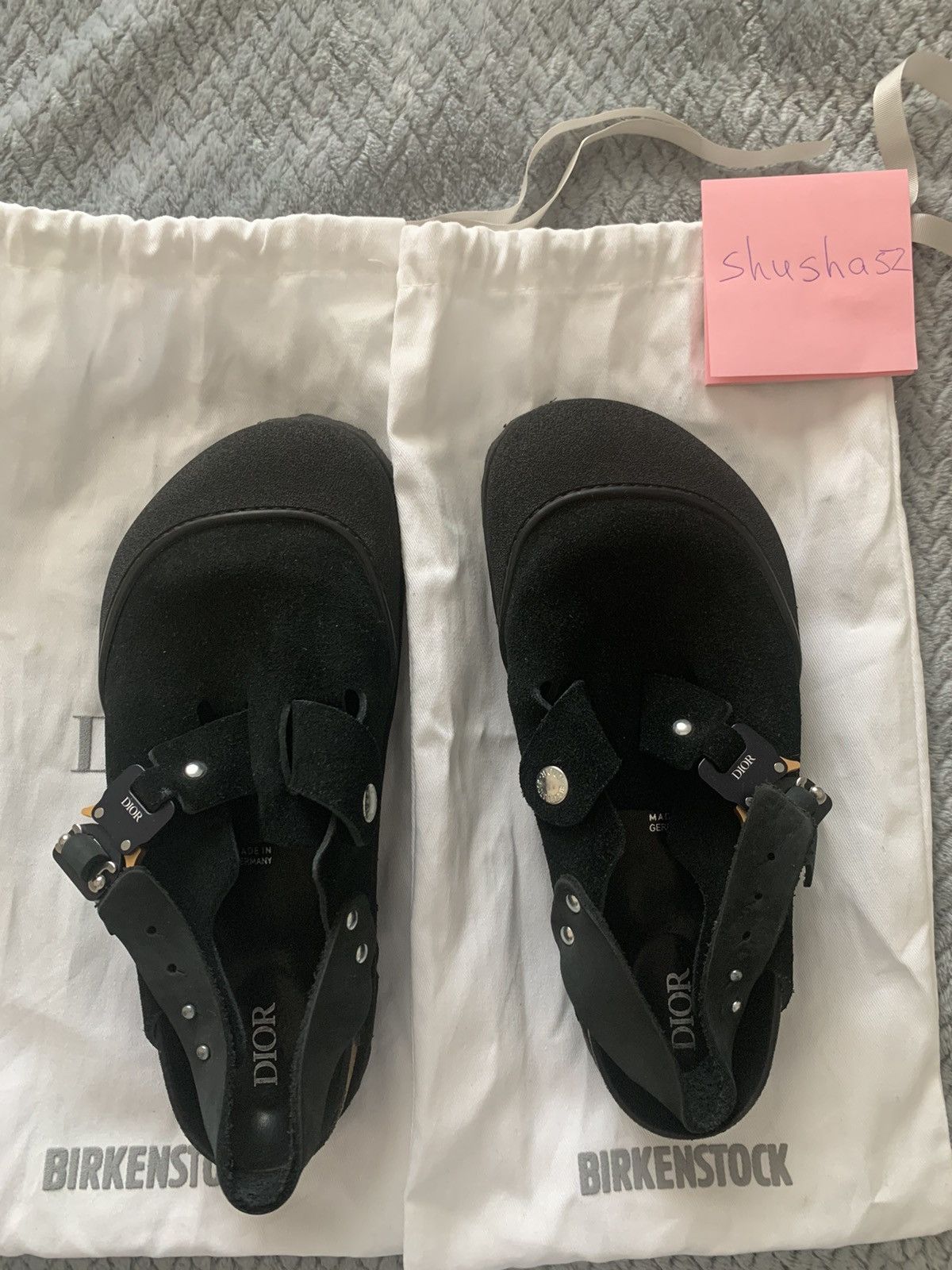 Birkenstock × Dior Dior by Birkenstock Tokio Mule Black Size US 9 / IT 39 - 1 Thumbnail