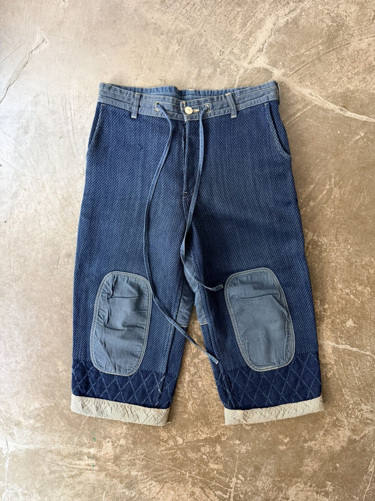 Porter Classic Porter Classic Indigo Sashiko Kendo Patchwork Pants Kapital Size US 36 / EU 52 - 1 Thumbnail