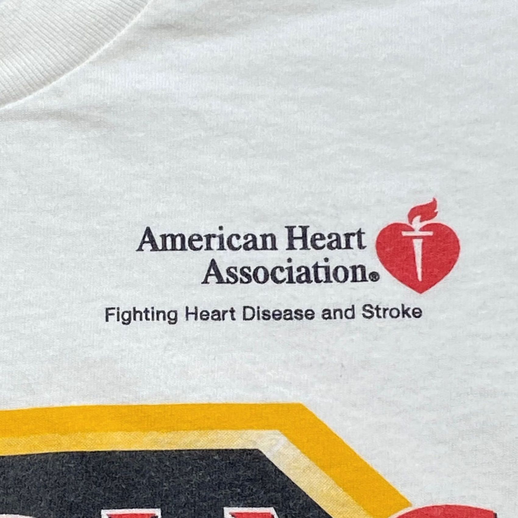 Vintage VINTAGE American Heart Association T-Shirt Men XL White Cardiac Arrest Graphic Size US XL / EU 56 / 4 - 3 Thumbnail