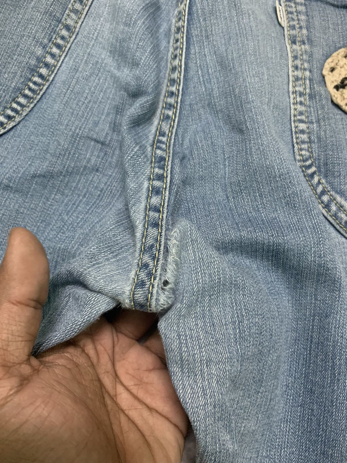 Issey Miyake × Japanese Brand × Ne-Net RARE ISSEY MIYAKE DENIM BUCKLE BACK Size US 31 - 16 Thumbnail