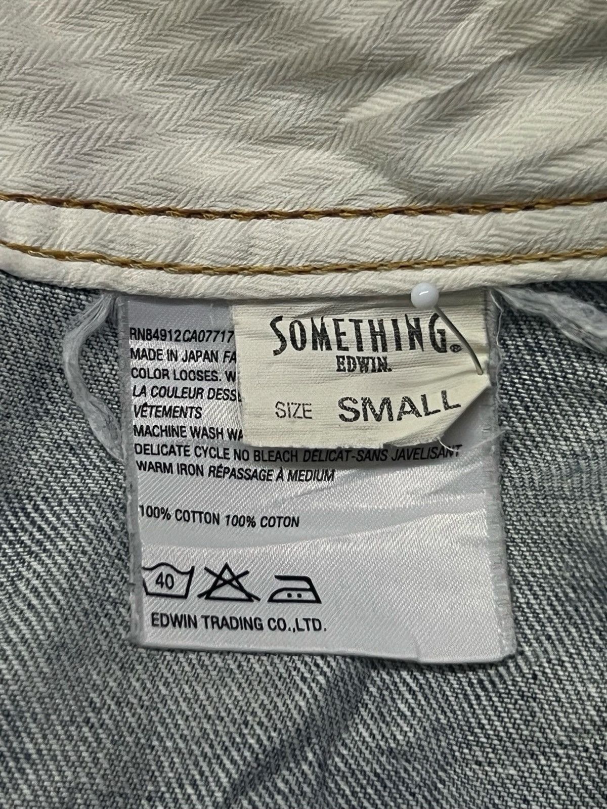Edwin Vintage SOMETHING by EDWIN Made in Japan Y2K Bootcut Denim Size 31" - 12 Thumbnail