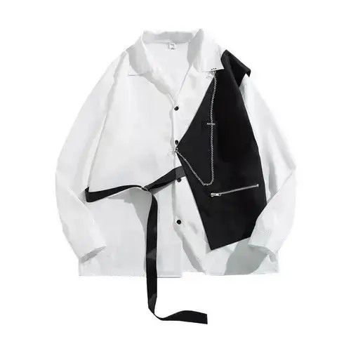 Other Long Sleeve Shirts Korean Streetwear Hip Hop Size US M / EU 48-50 / 2 - 1 Thumbnail