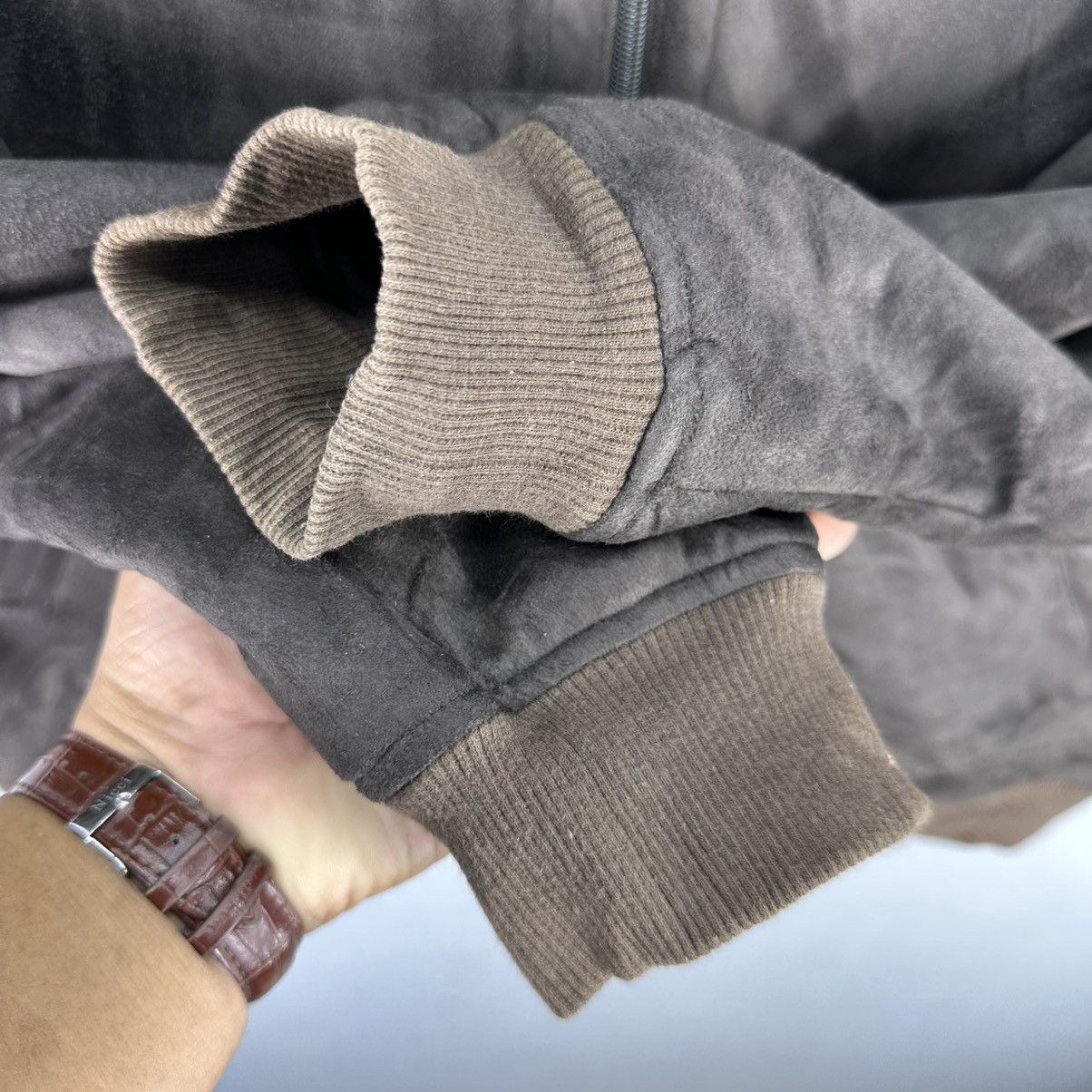 Japanese Brand Vintage 90's Moleskin Sherpa Lining Jacket by Ken Valido Size US M / EU 48-50 / 2 - 11 Thumbnail