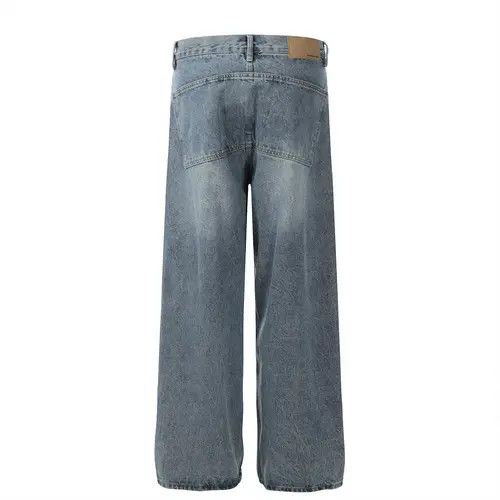 Hypebeast × Japanese Brand Street fake two-piece street hip-hop loose stitching jeans Size US 32 / EU 48 - 3 Thumbnail