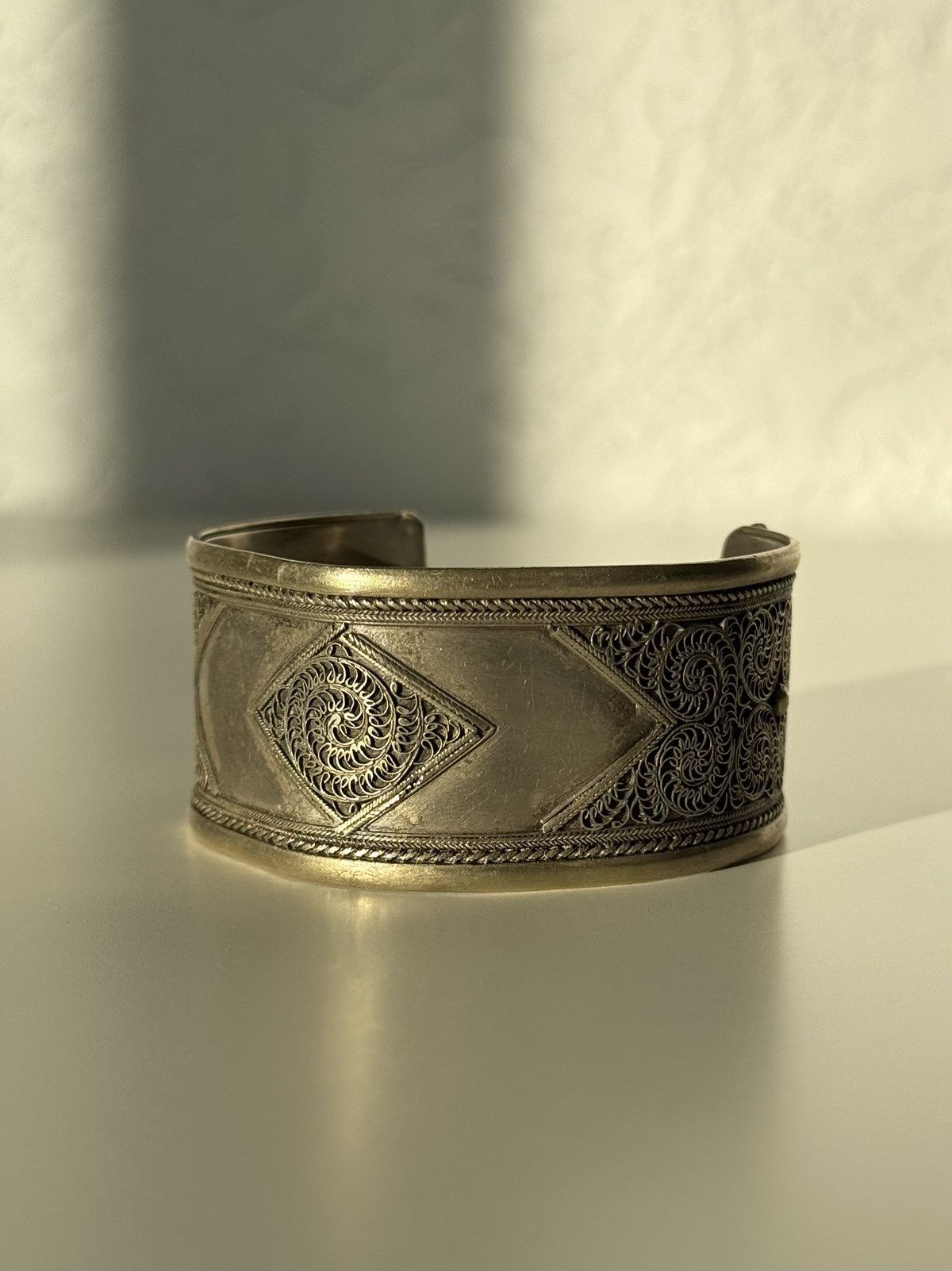 Vintage ★0% TAX★ ANTIQUE HIPPIE NATURAL PATINA METAL BRACELET PUNK Size ONE SIZE - 2 Thumbnail