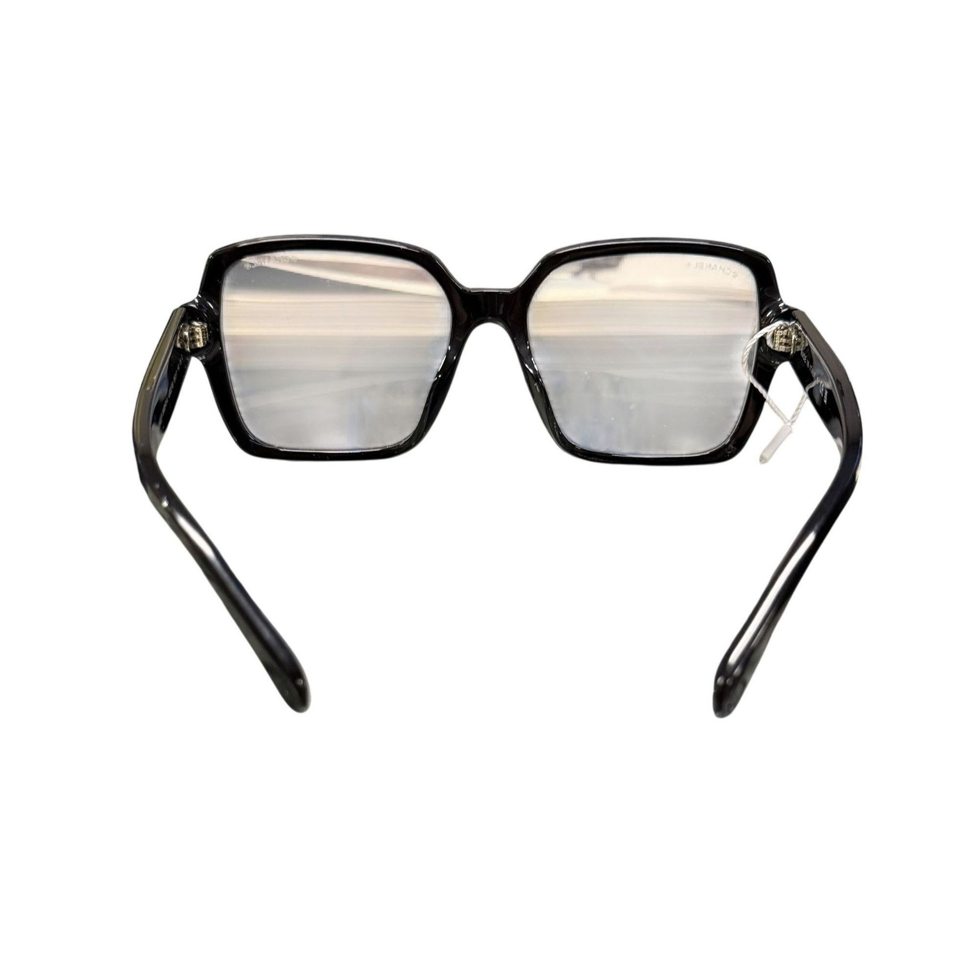 Chanel Chanel 5408 Square Eyeglasses Black Frame Clear Lenses Made Size ONE SIZE - 2 Thumbnail