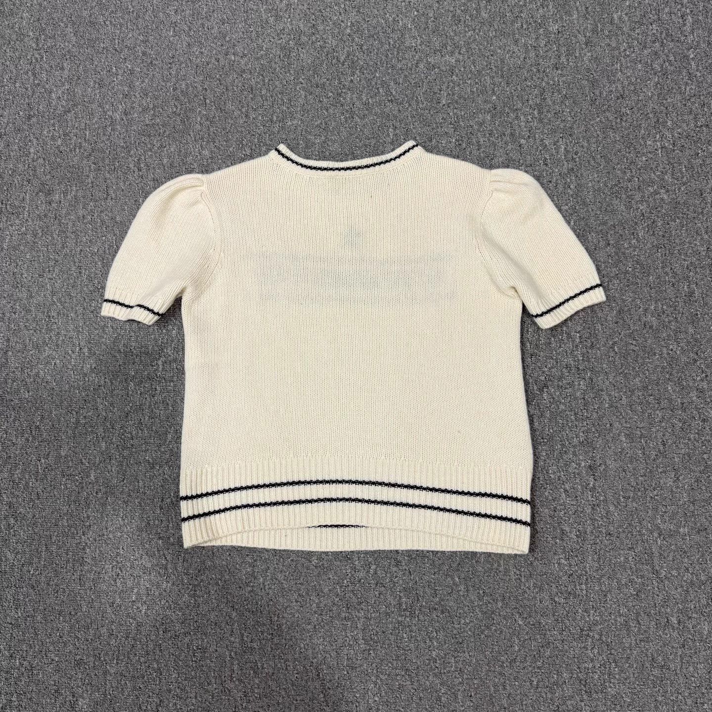 Dior Dior Beige Lucky Star Knit Short-Sleeve 42 Size M / US 6-8 / IT 42-44 - 2 Thumbnail