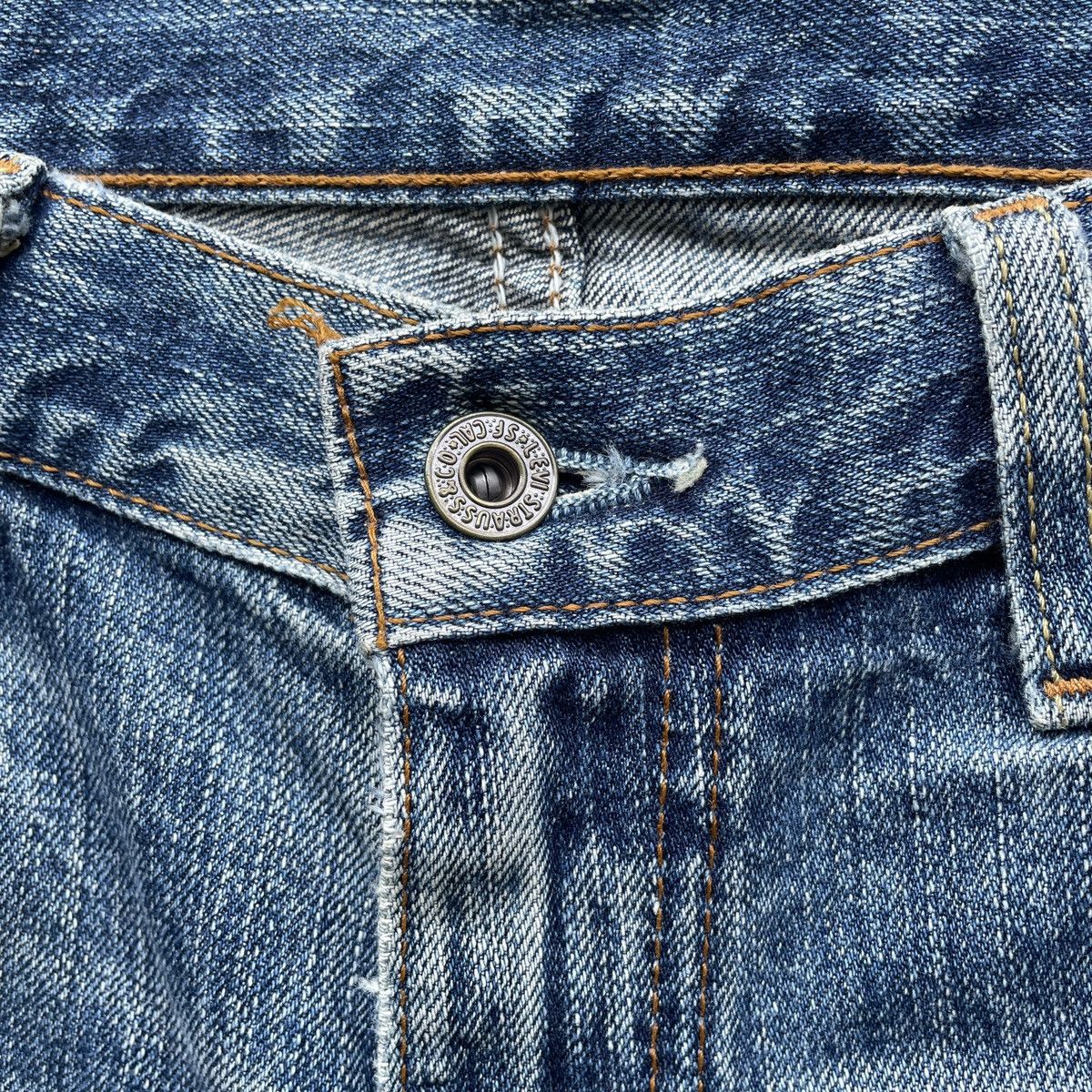 Jean × Levi's W33💥 Vintage Levi’s 502 Distressed Jeans Faded Denim Pants Size US 33 - 6 Thumbnail