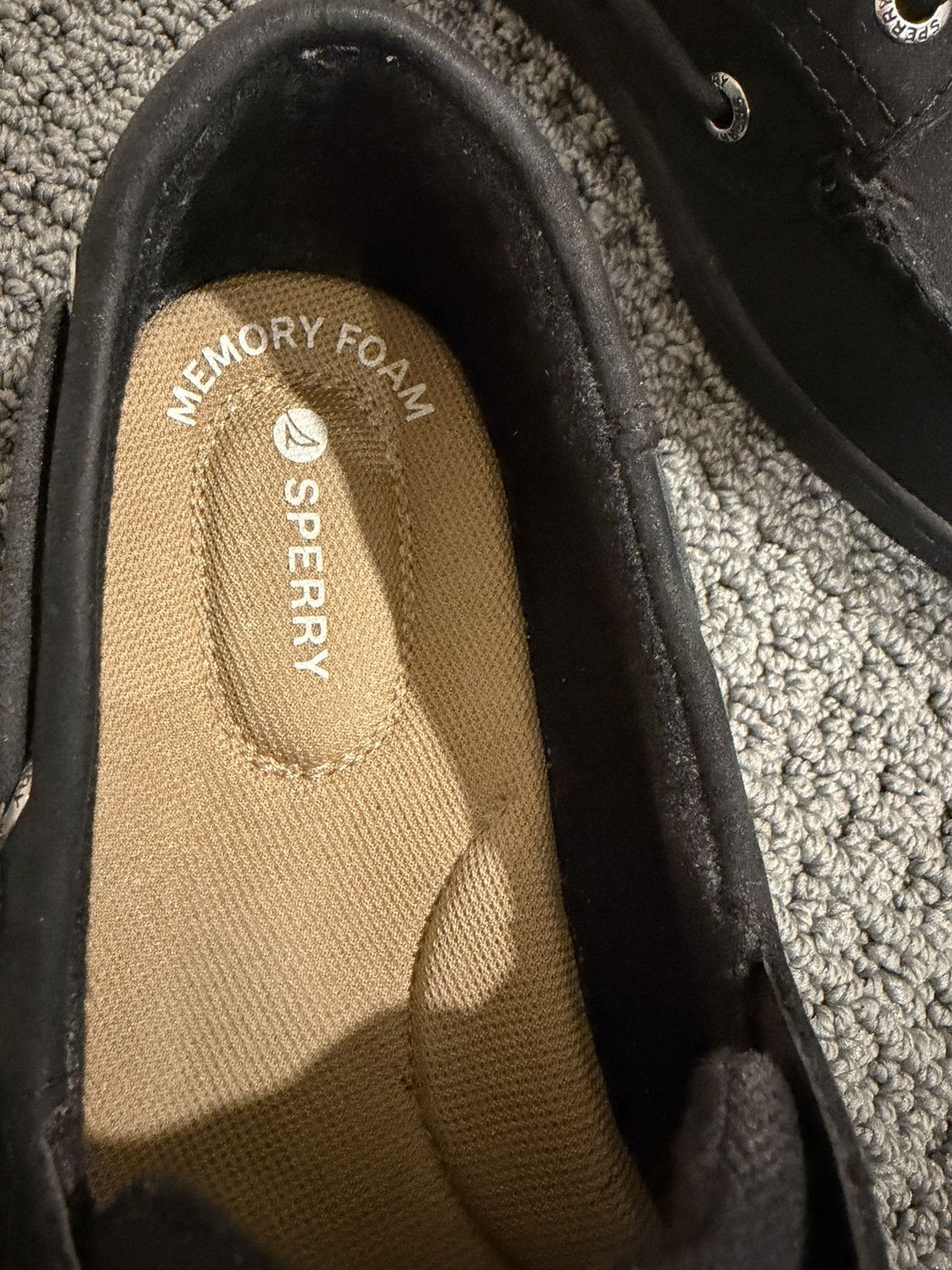 Sperry Classic boat shoes black suede. Worn once New Size US 8 / IT 38 - 4 Thumbnail
