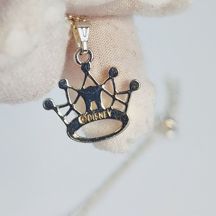 Disney Disney Parks Kingdoms & Castles Crown Tiara Necklace Silver Size ONE SIZE - 6 Thumbnail