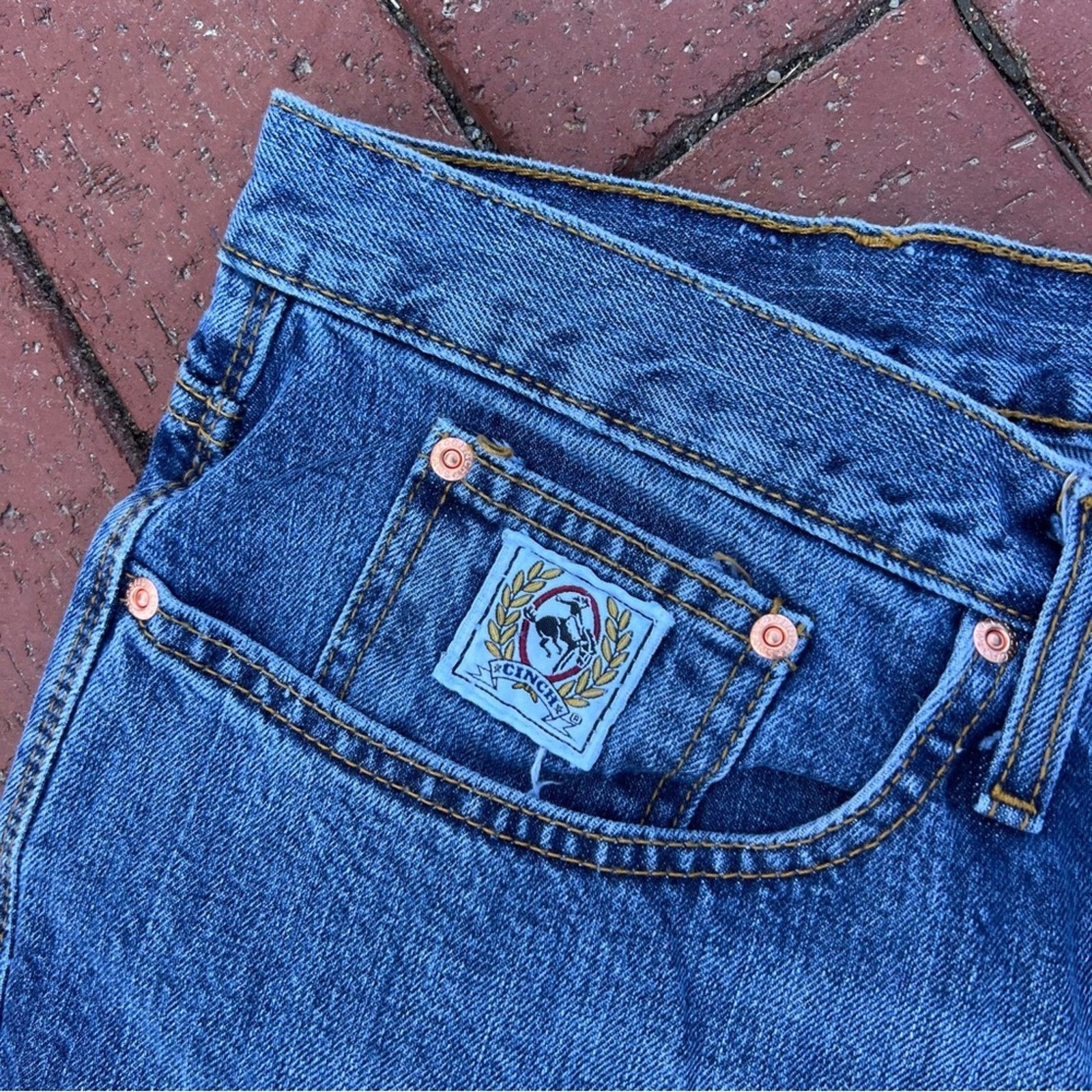CINCH Cinch White Label 40x30 relaxed fit medium stone jeans Size US 40 / EU 56 - 3 Thumbnail
