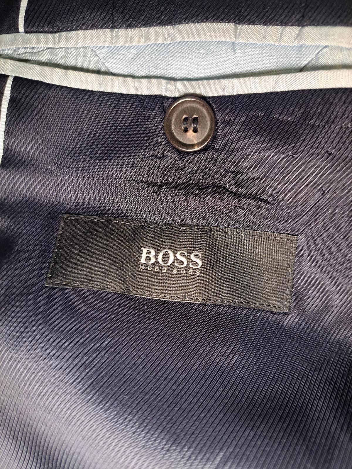 Hugo Boss Hugo Boss Guabello Sport Coat Mens 42R Navy Blue Virgin Wool Size 42R - 2 Thumbnail