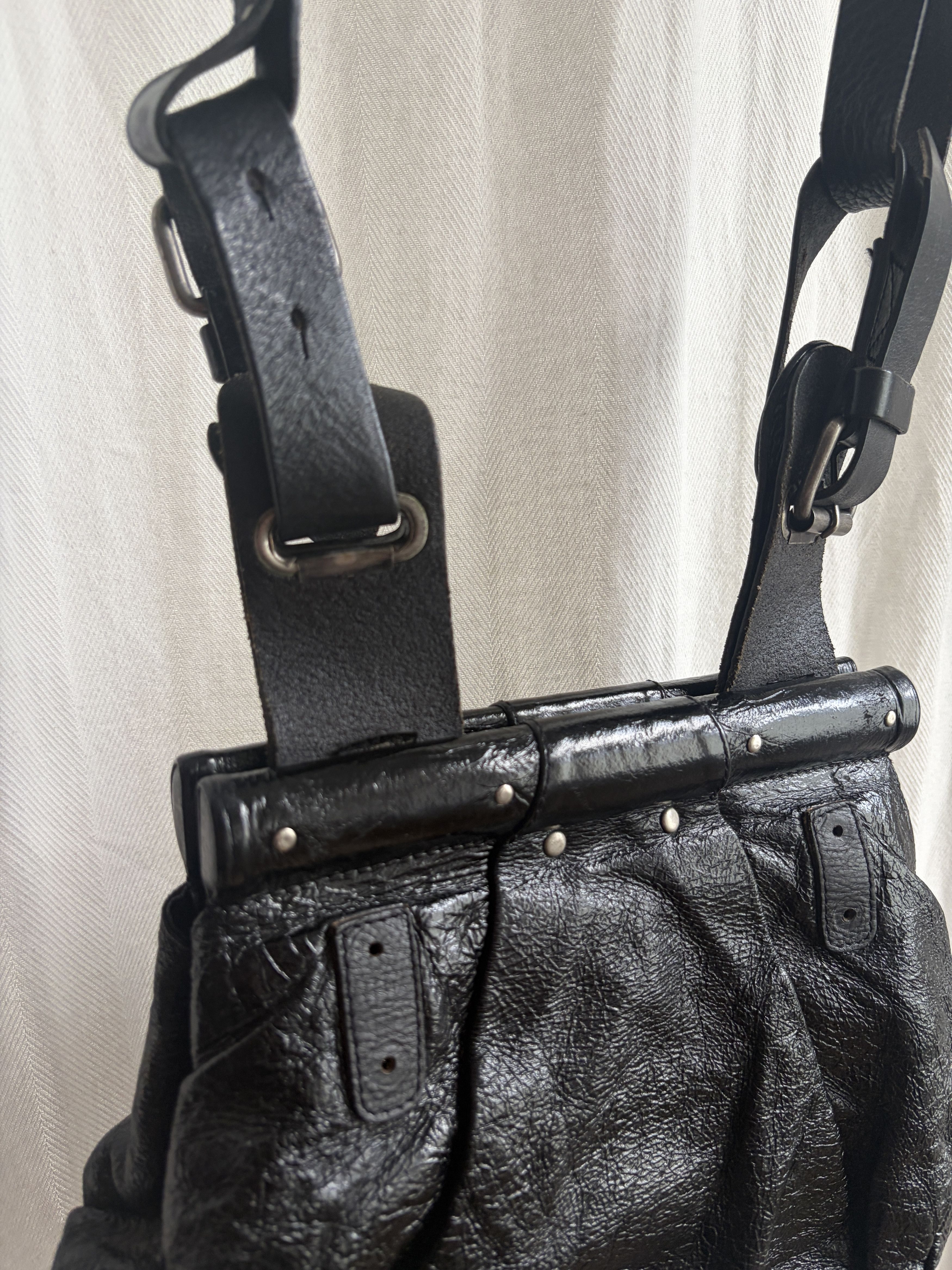 Dries Van Noten 90s Glossed Leather Crossbody Size ONE SIZE - 3 Thumbnail