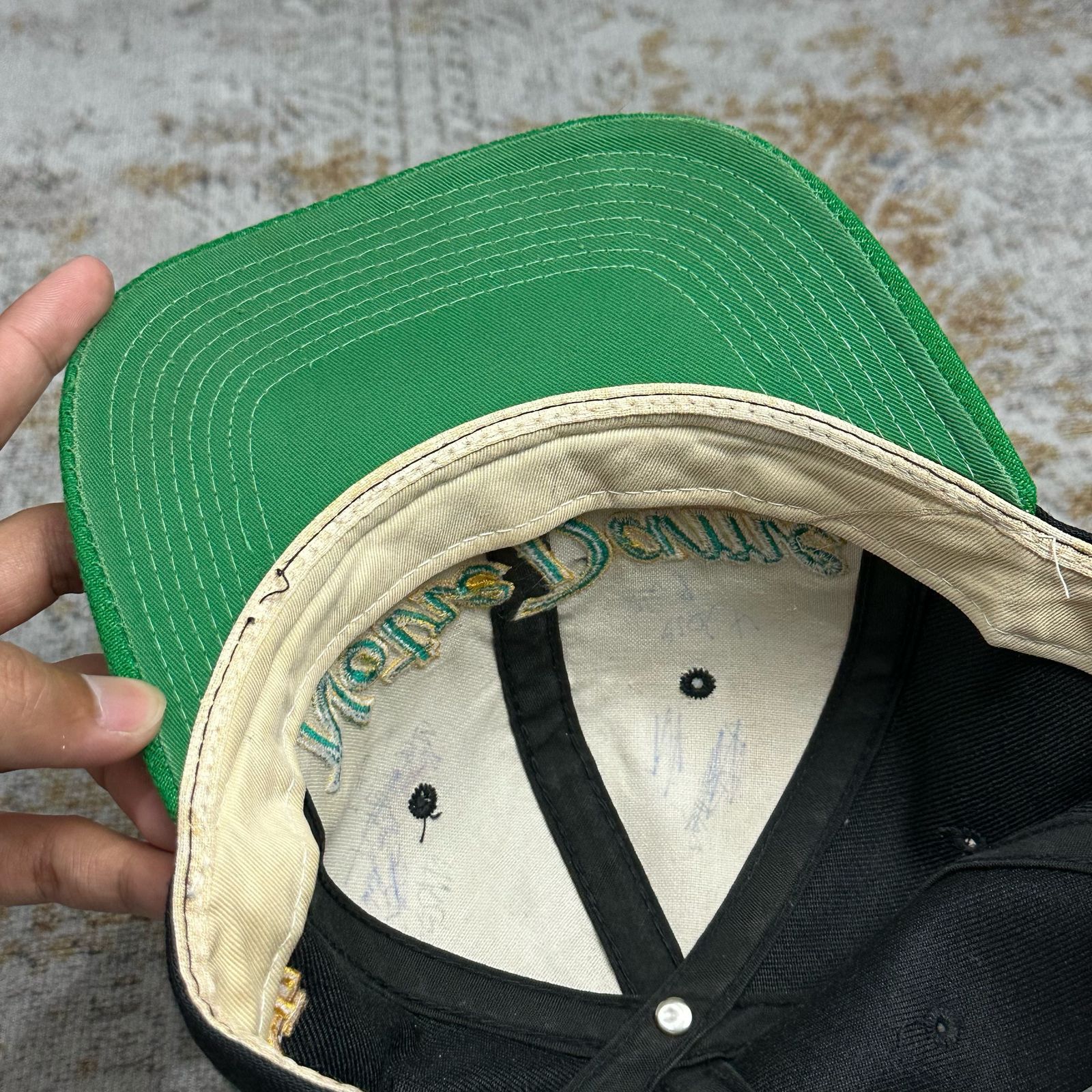 Sports Specialties × Vintage 90s Notre Dame Fighting Irish Vintage Hat Dline Size ONE SIZE - 10 Thumbnail