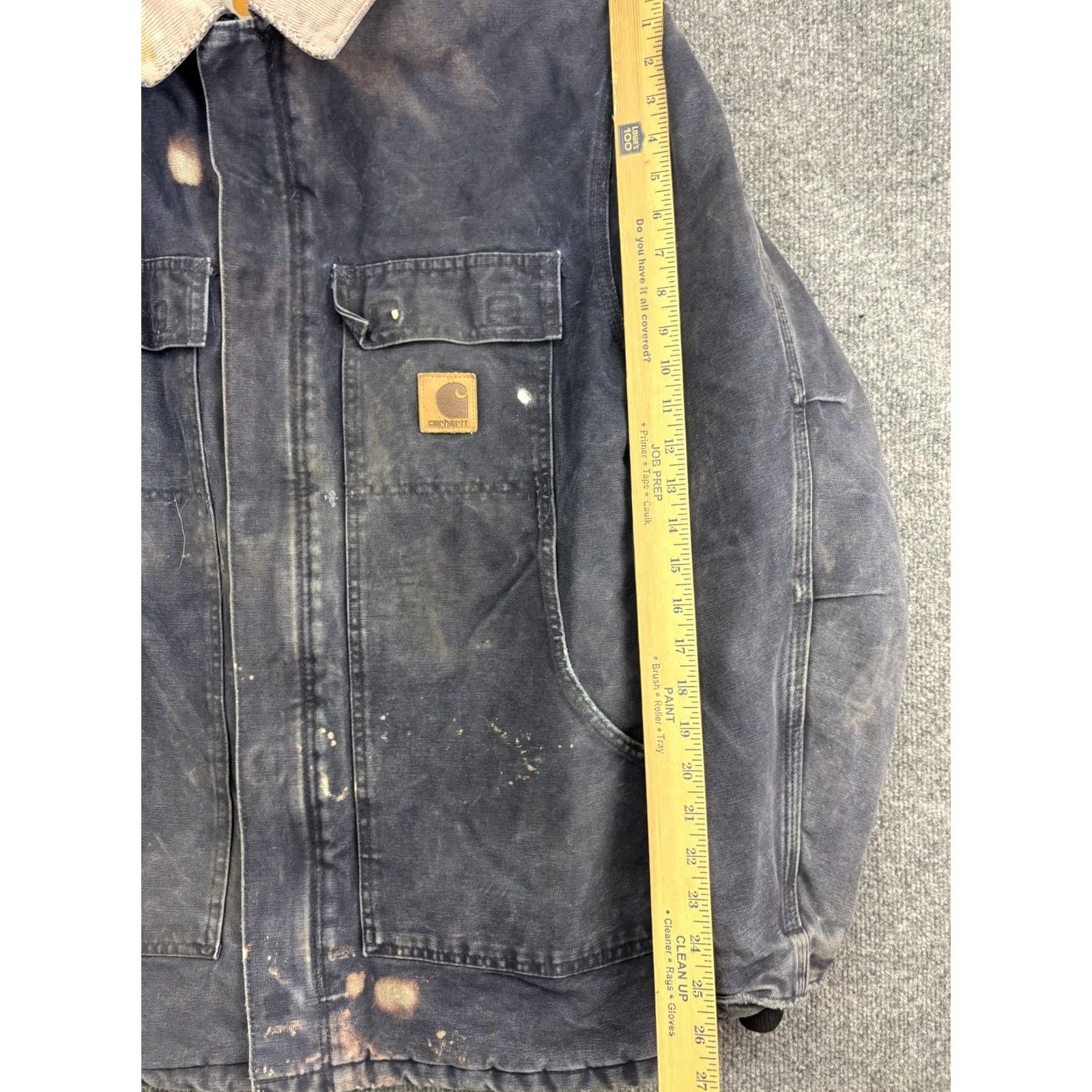 Carhartt Carhartt Jacket Mens L Dark Navy Duck Quilt Lined Corduroy Collar C03 DNY Size US L / EU 52-54 / 3 - 4 Thumbnail
