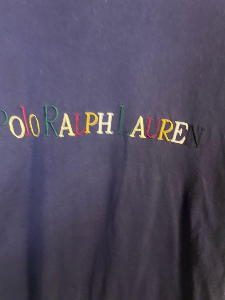 Polo Ralph Lauren Polo Ralph Lauren multicolor spellout navy blue tshirt Size US M / EU 48-50 / 2 - 3 Thumbnail