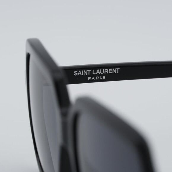 Saint Laurent Paris Saint Laurent SL174 001 Sunglasses Black Square Frame Size ONE SIZE - 5 Thumbnail